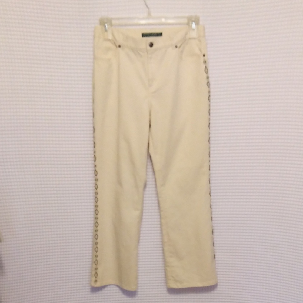 4/$20 CLOSET CLOSING RALPH LAUREN BEADED JEANS